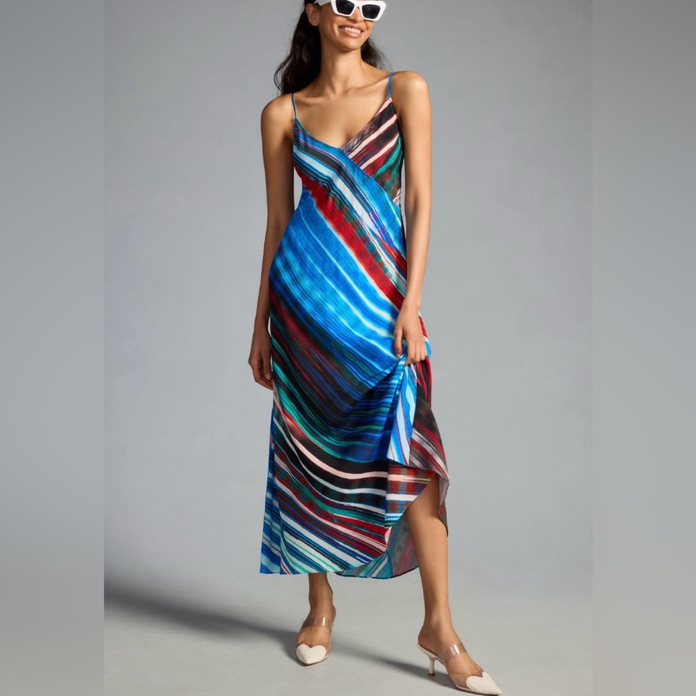 Anthropologie Plenty by Tracy Reese Printed Slip Dress Small